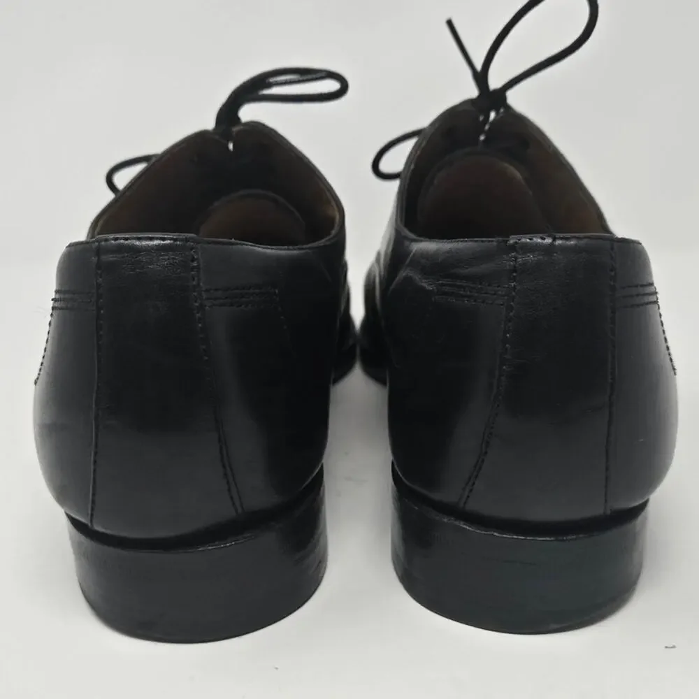 Billy Ruffian Black Leather Oxford Dress Shoes – Men’s UK 12 / US 13.5 / EU 47